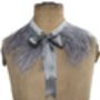 Pewter Ostrich Feather Capelet, thumbnail 3 of 5