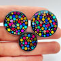 Disco Brooch/Pin/Badge With Colourful Glitter, thumbnail 1 of 8