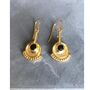 Egon Gold Plated Onyx Earrings, thumbnail 1 of 5