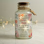 Personalised Floral LED Glass Jar Light, thumbnail 1 of 6