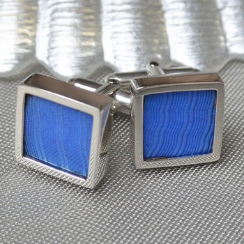 Engine Turned Antique Sterling Silver Cufflinks, 2 of 5