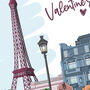 Paris Valentines Personalised Card, thumbnail 2 of 3