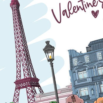 Paris Valentines Personalised Card, 2 of 3
