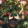 Handwoven Christmas Pudding Decoration, thumbnail 1 of 6