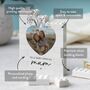 Personalised Heart Photo Block Keepsake With Daffodils, 'Very Special Mum' Mother's Day And Birthday Gift, thumbnail 3 of 12
