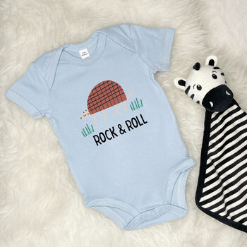 Rock And Roll Armadillo Babygrow, 7 of 11