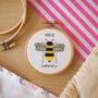 'Bee Happy' Mini Cross Stitch Kit, thumbnail 1 of 6