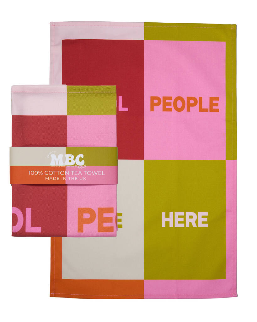 Cool People Live Here Tea Towel, 1 of 3