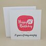 Boxed 21st Birthday Heart Stud Earrings Card, thumbnail 1 of 3