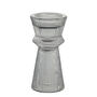 Grey Fluted Glass Candle Stick, thumbnail 5 of 6