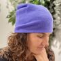 Cashmere Beanie Hat, thumbnail 2 of 9