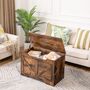 Wooden Storage Chest Trunk Storage Bench Box, thumbnail 3 of 9