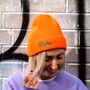 Personalised Embroidered Beanie Hat, thumbnail 2 of 12