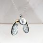Personalised Sterling Silver Sycamore Seed Pendant, thumbnail 3 of 6