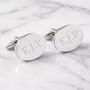 Personalised Silver Plated Cufflinks, thumbnail 1 of 12