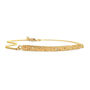 Patterned Yellow Gold Bar Bracelet, thumbnail 3 of 4