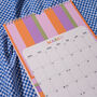 2023 Checks And Stripes Wall Calendar | A4 Calendar, thumbnail 6 of 8