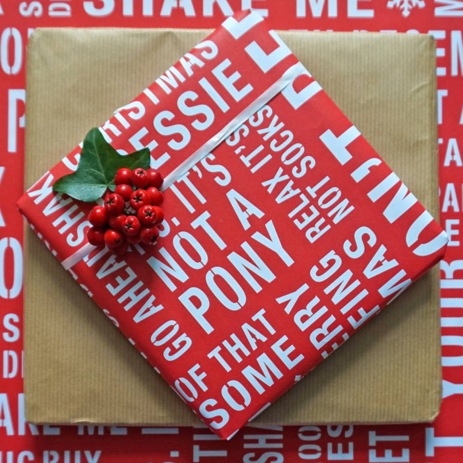 Funny Christmas Gift Wrap 