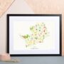 Personalised Hertfordshire Map: Add Favourite Places, thumbnail 1 of 4