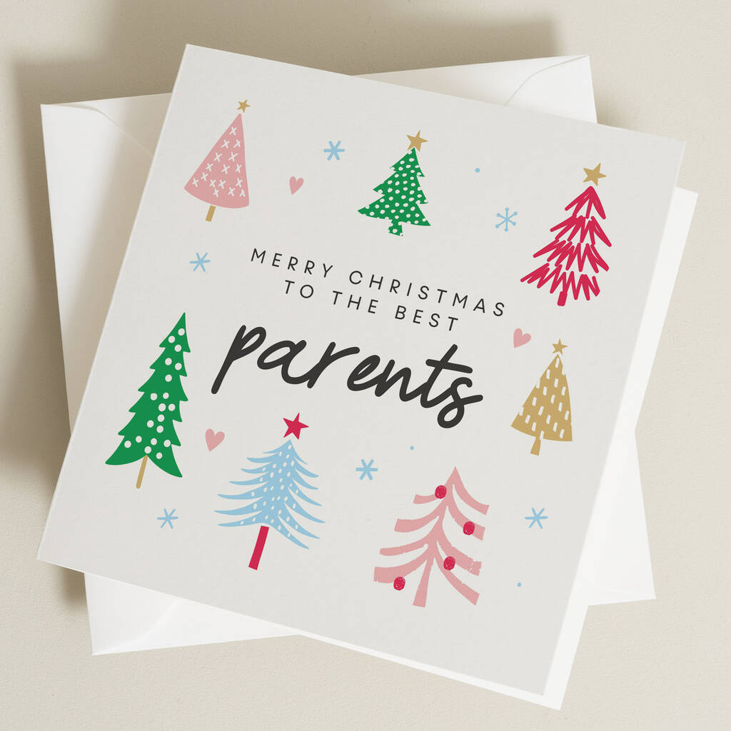 Parents Christmas Card By Paper Scene