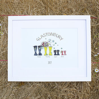 Personalised Festival Welly Boot Print, 3 of 8