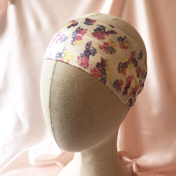 Floral Print Silk Anya Headband, 3 of 6