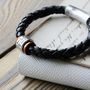 Personalised Men's Copper And Silver Bracelet, thumbnail 1 of 11