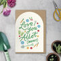 Love You Allotment Card: Gardener Valentine's Day Card, thumbnail 1 of 2
