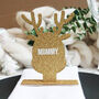 Personalised Gold Reindeer Christmas Place Setting, thumbnail 5 of 8