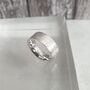Personalised Sterling Silver Ring With Textured Surface, thumbnail 3 of 12