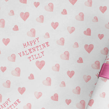 Personalised Valentines Day Wrapping Paper Roll #580, 2 of 4
