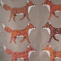 Red Foxes 100% Cotton Tea Towel, thumbnail 6 of 7