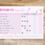 Unicorn Weekly Chore Chart Whiteboard, thumbnail 3 of 6