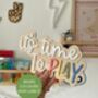 Wooden Play Sign Children’s Bedroom Playroom Decor Montessori Pretend Play Accessory, thumbnail 1 of 5