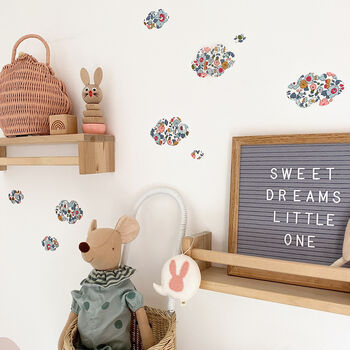 Liberty Fabric Cloud Wall Stickers, 4 of 8