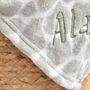 Personalised Giraffe Baby Comforter, thumbnail 5 of 6