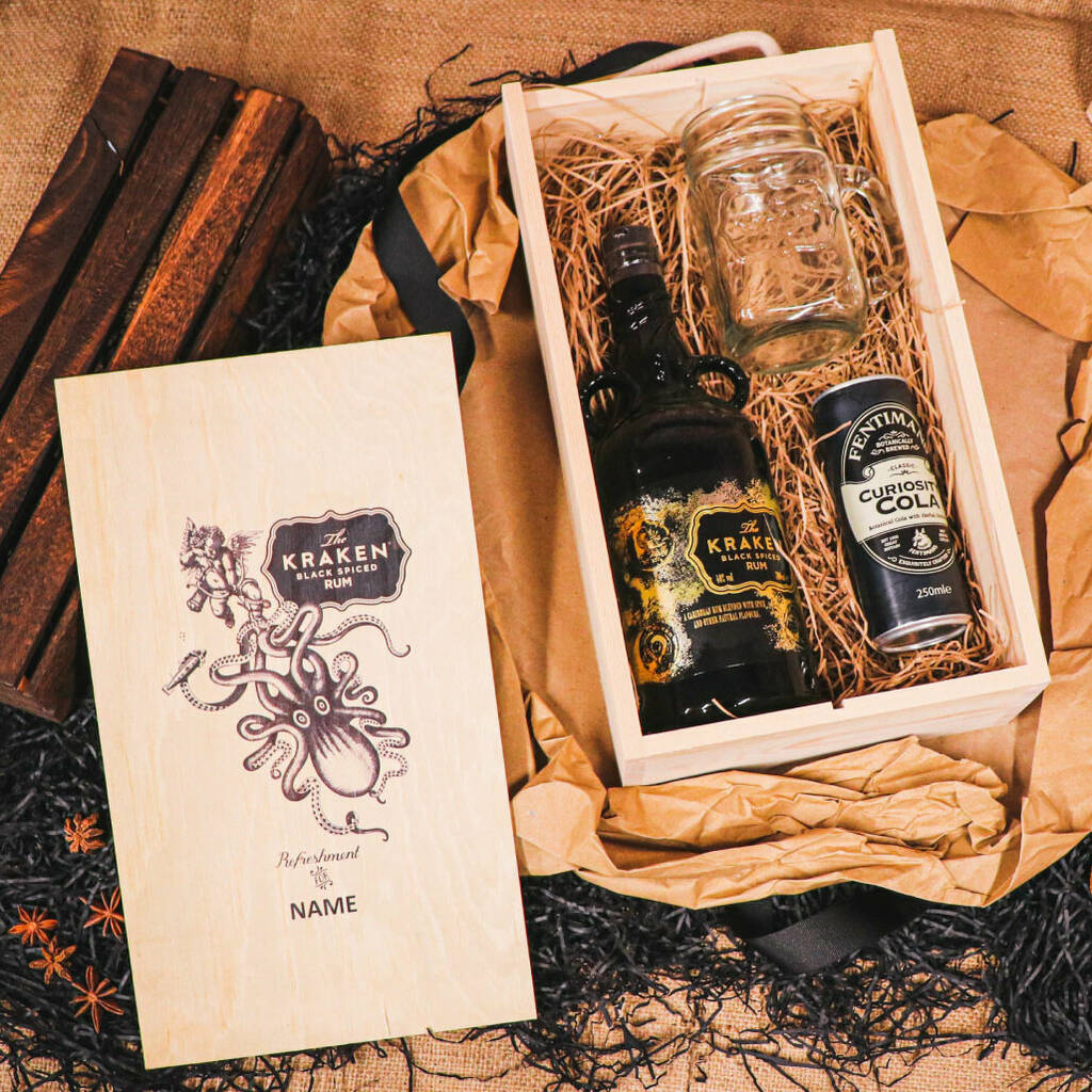 Personalised Limited Edition Kraken Rum Gift Set, 1 of 3
