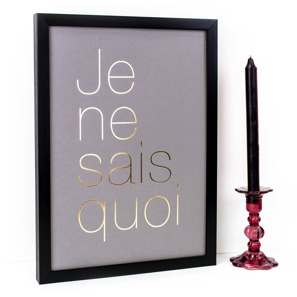 gold metallic foil typographic print by coulson macleod