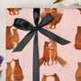 Three Sheets Of Foxes Anniversary Wrapping Paper, thumbnail 1 of 2