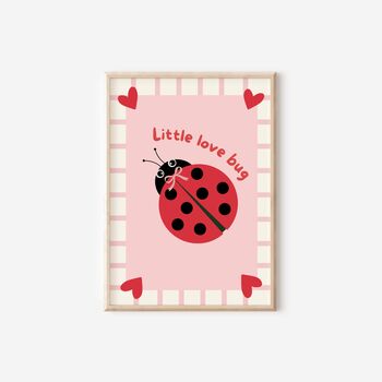 Girls Nursery Wall Art Set | Pink Nursery Prints | Personalised Floral Bedroom Decor, 3 of 6