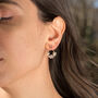 Delicate Floral Drop Earrings With Pearls, thumbnail 1 of 10