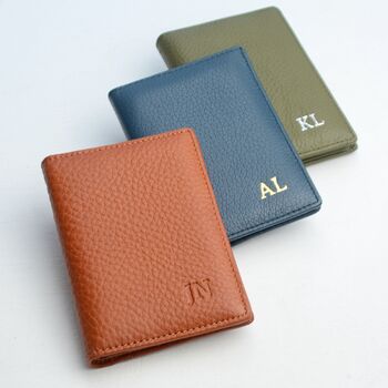 Personalised Leather Credit Card Holder, 5 of 6