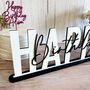 Elegant Happy Birthday Wood Sign And Mirrored Acrylic Sign, thumbnail 6 of 9