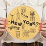 New York X Maptote Embroidery Hoop Kit, thumbnail 1 of 5