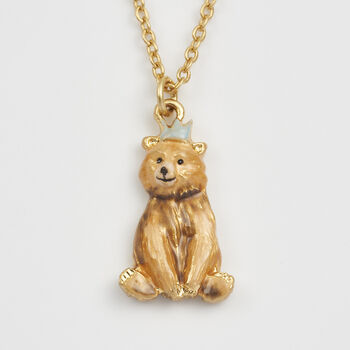 Party Bear Gold Chain Necklace, 3 of 8