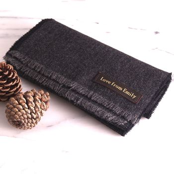 Personalised 'Love From' Lambswool Scarf, 2 of 11