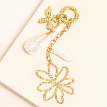 Bee And Pearl Keyring And Bag Charm, 2 of 4