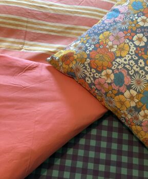 Vintage Floral Organic Cotton Double Duvet Cover, 6 of 6