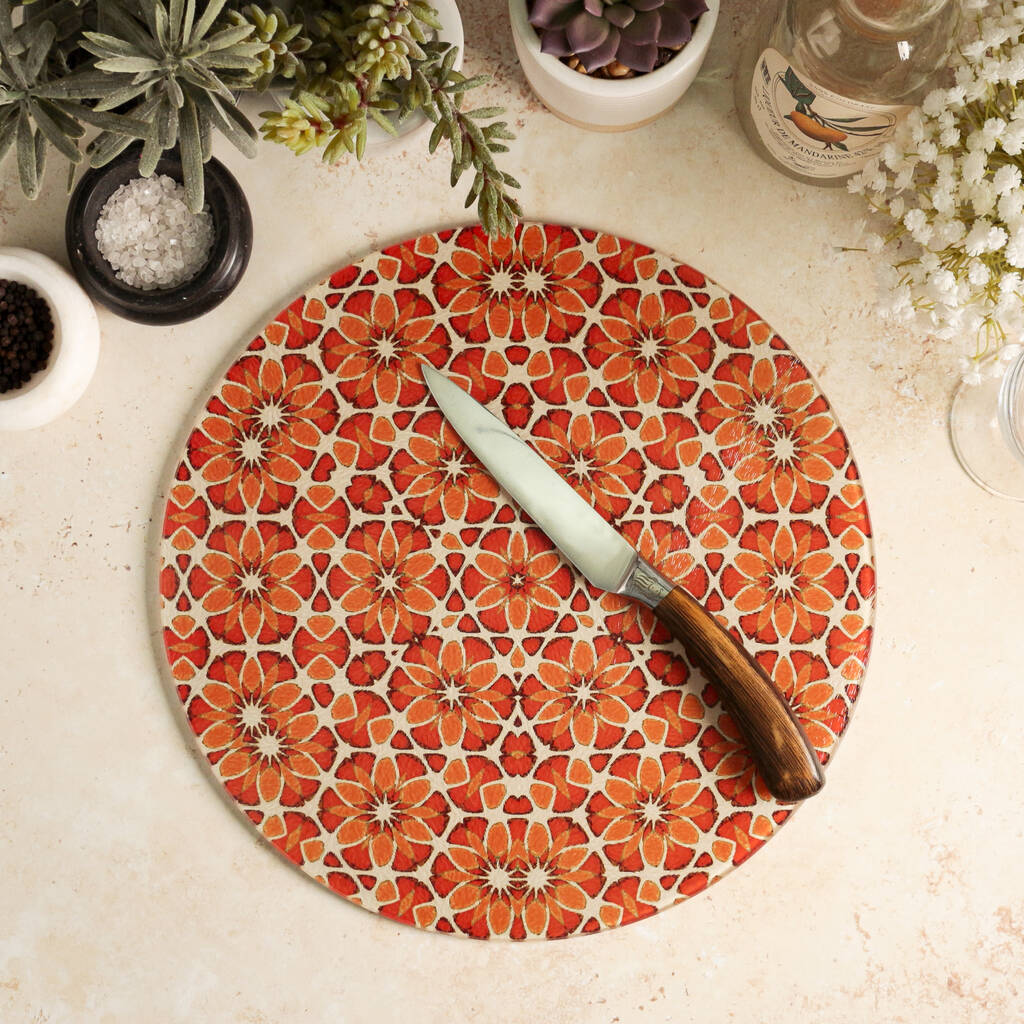 Moroccan Flower Worktop Saver / Chopping Board, 1 of 11