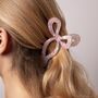 Pearlescent Blush Bow Claw Clip, thumbnail 2 of 2